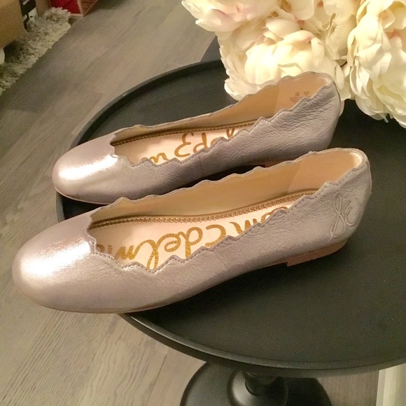 NEW Sam Adelman metallic Finnegan Ballet flats sz6 - Picture 5 of 8